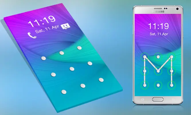 Galaxy Lock Screen Pattern android App screenshot 5